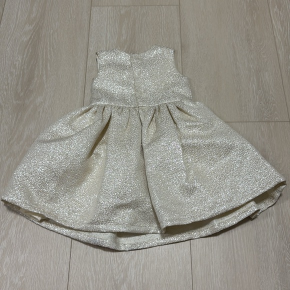 Carters 12m Sleeveless Champagne Shimmer Dress - Picture 8 of 12